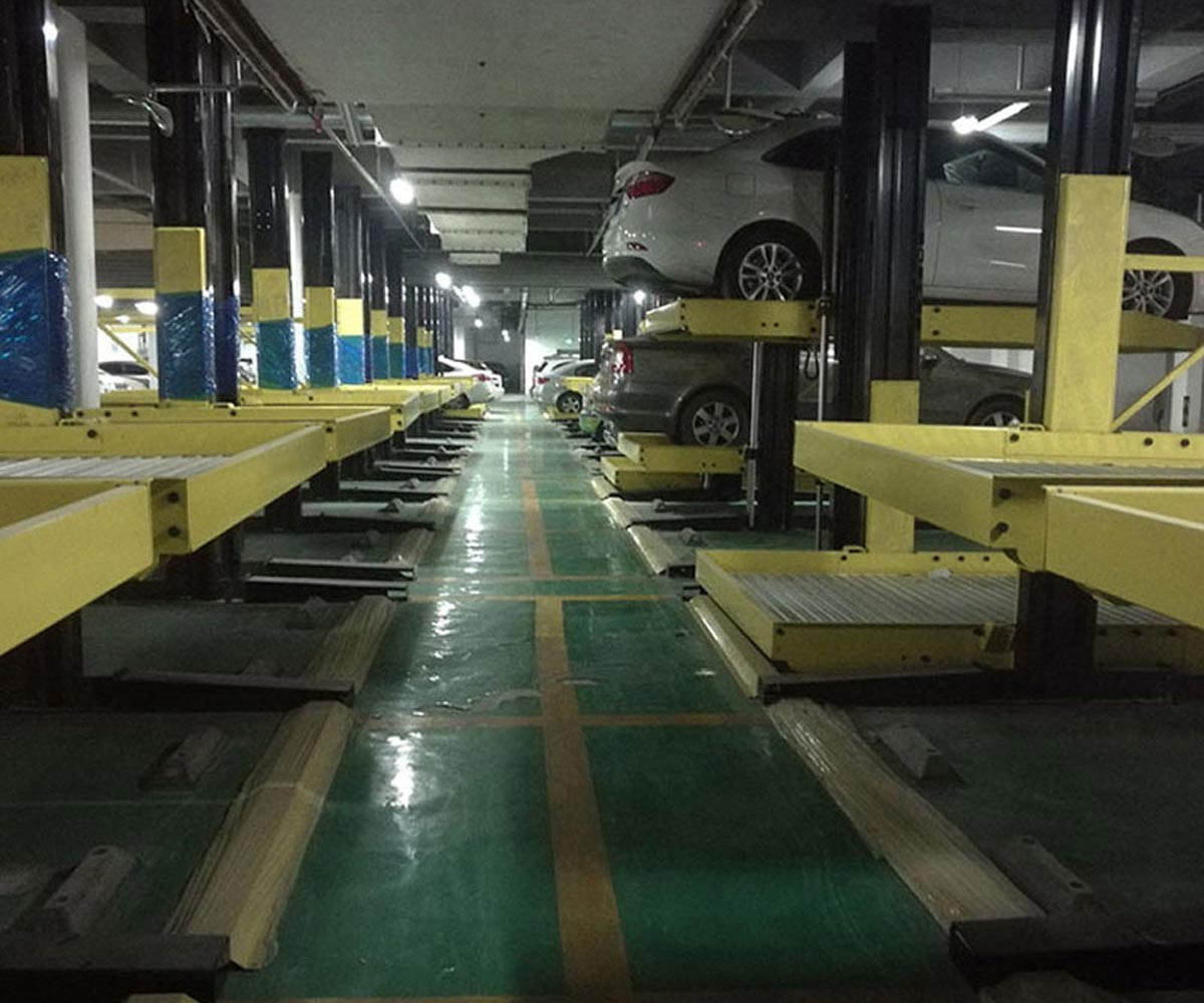 貴州三層升降橫移式立體車位回收