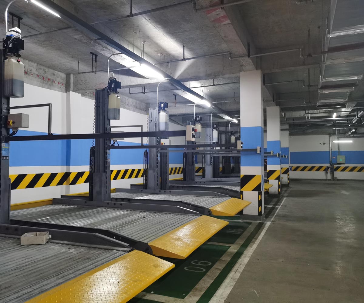 貴州小區(qū)四柱簡易升降停車庫